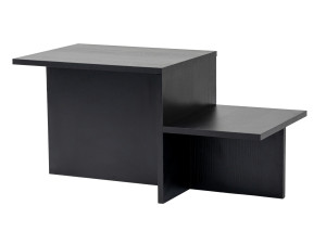 Harmony" wooden coffee table 80 x 40 x 40 cm - Black wood