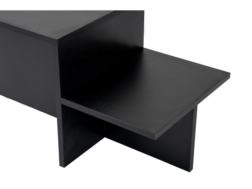 Harmony" wooden coffee table 80 x 40 x 40 cm - Black wood