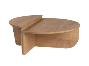 Orion" wooden coffee table - 90 x 60 x 30 cm - Honey oak