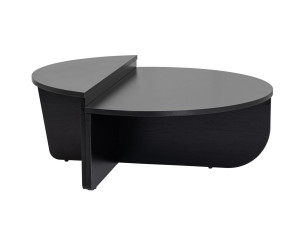 Orion" wooden coffee table - 90 x 60 x 30 cm - BoisNoir