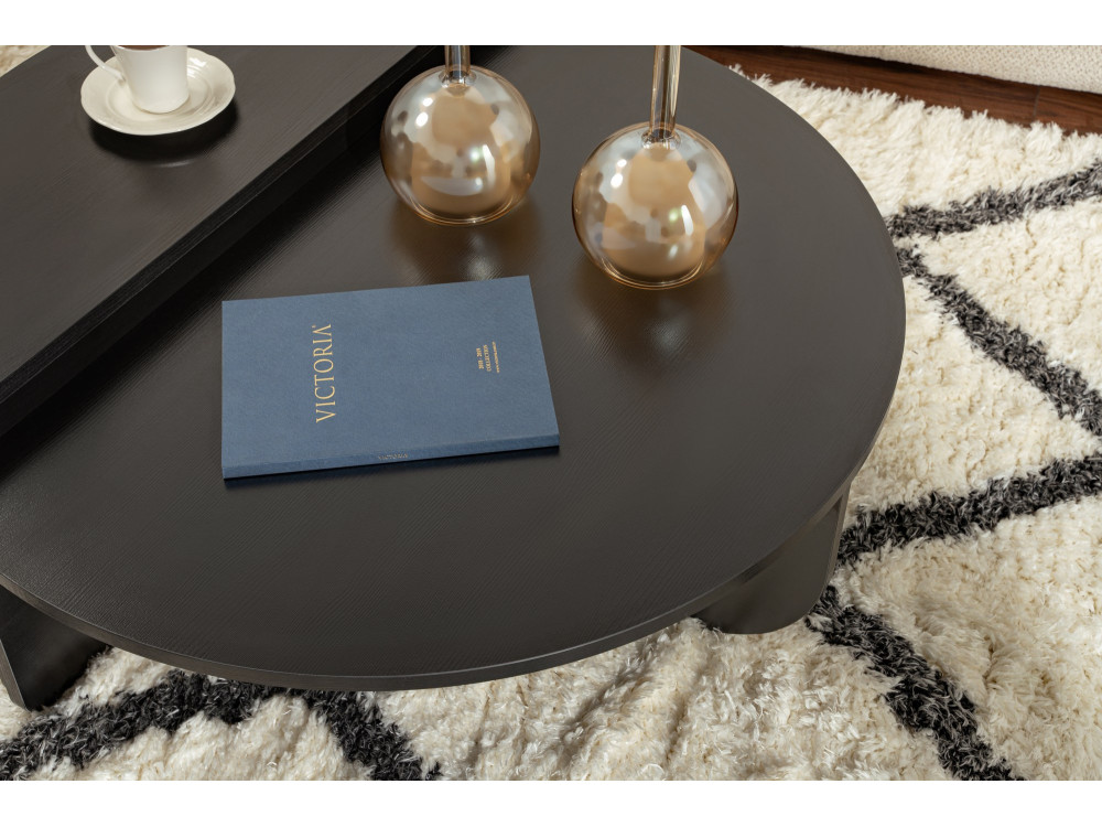Orion" wooden coffee table - 90 x 60 x 30 cm - BoisNoir