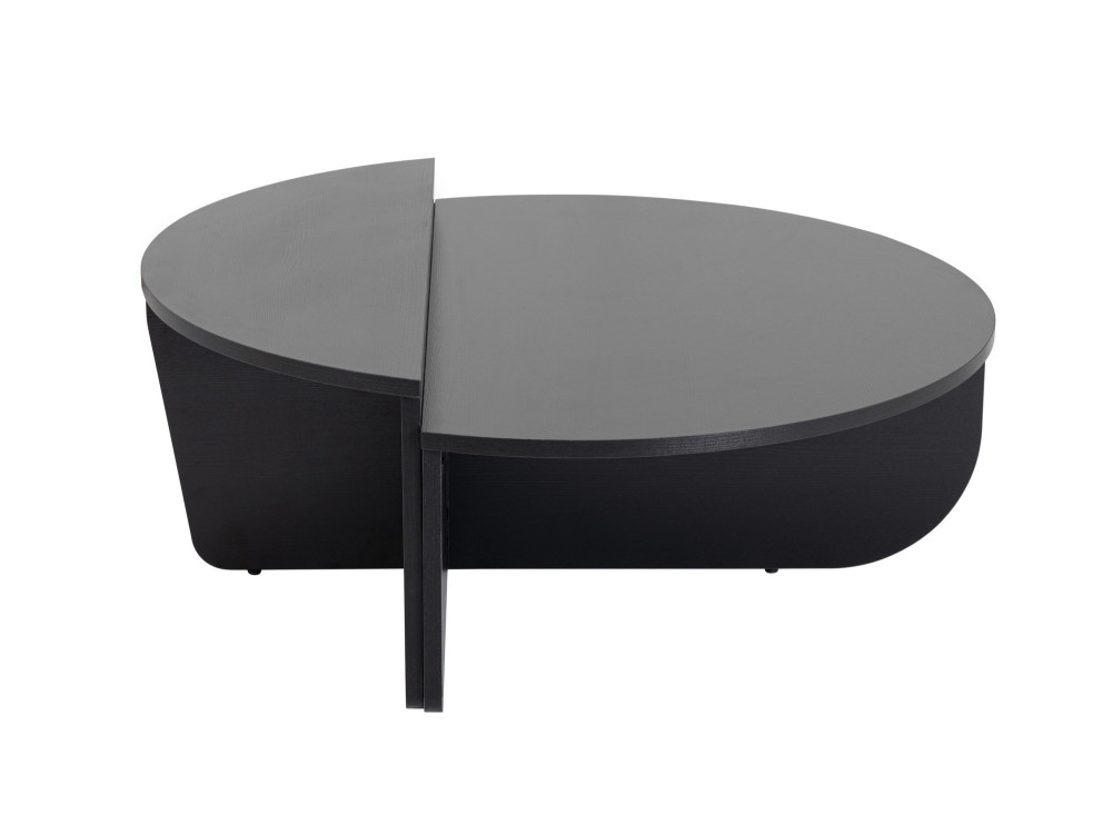 Orion" wooden coffee table - 90 x 60 x 30 cm - BoisNoir