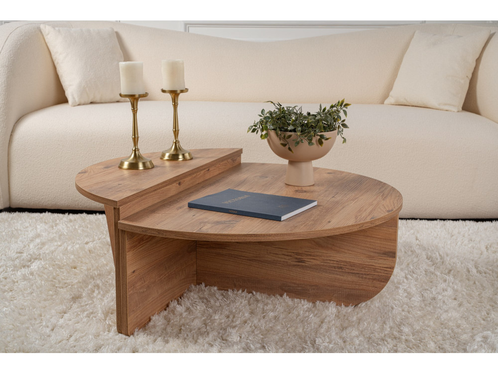 Orion" wooden coffee table - 90 x 60 x 30 cm - Atlantic pine