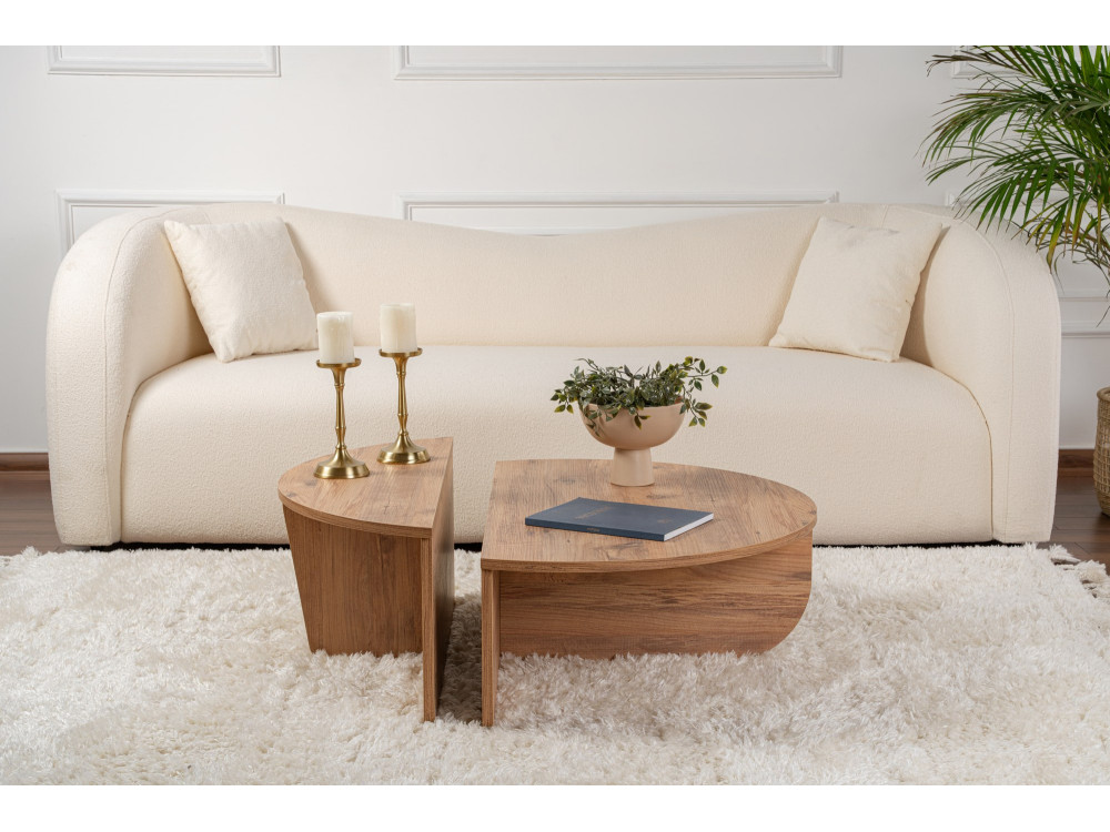 Orion" wooden coffee table - 90 x 60 x 30 cm - Atlantic pine