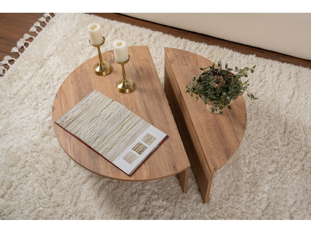 Orion" wooden coffee table - 90 x 60 x 30 cm - Atlantic pine