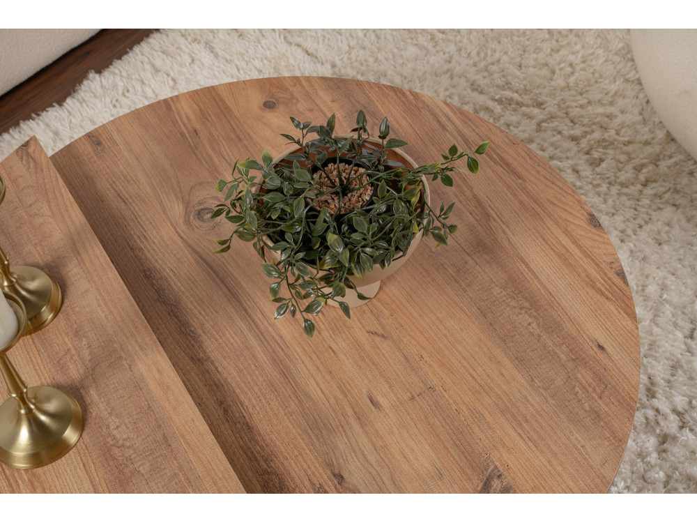Orion" wooden coffee table - 90 x 60 x 30 cm - Atlantic pine