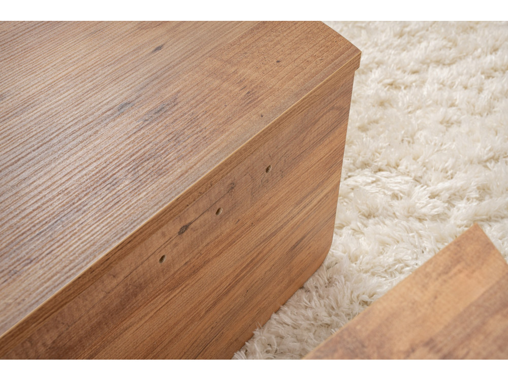 Orion" wooden coffee table - 90 x 60 x 30 cm - Atlantic pine