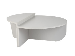 Orion" wooden coffee table - 90 x 60 x 30 cm - White