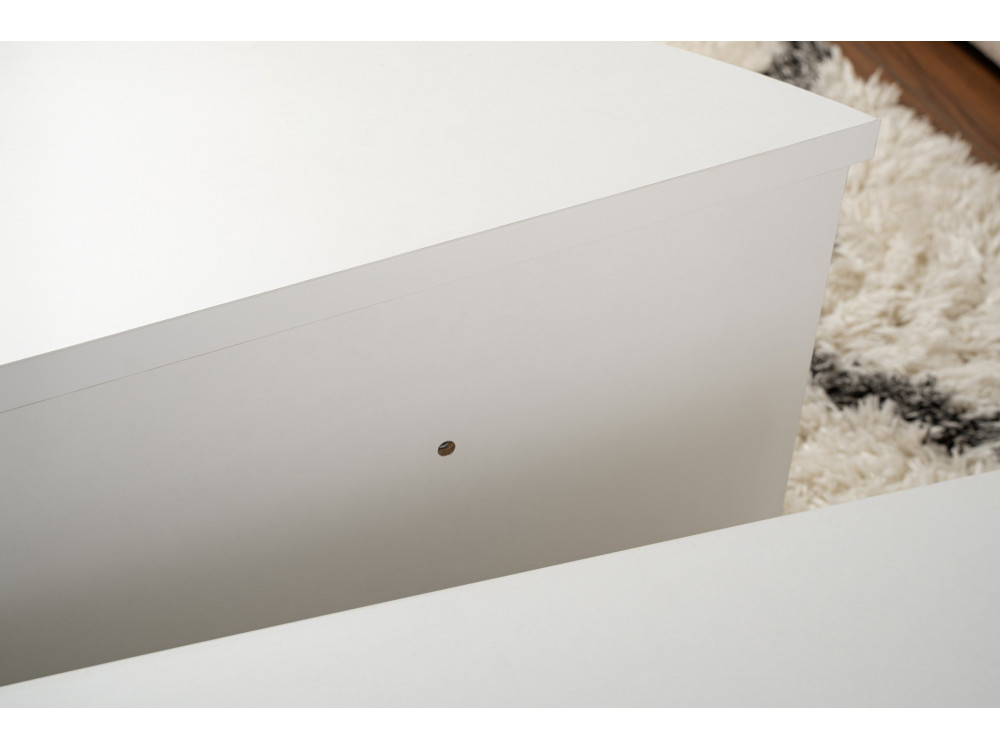 Orion" wooden coffee table - 90 x 60 x 30 cm - White
