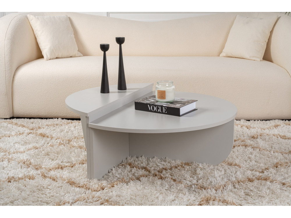 Orion" wooden coffee table 90 x 60 x 30 cm - Grey