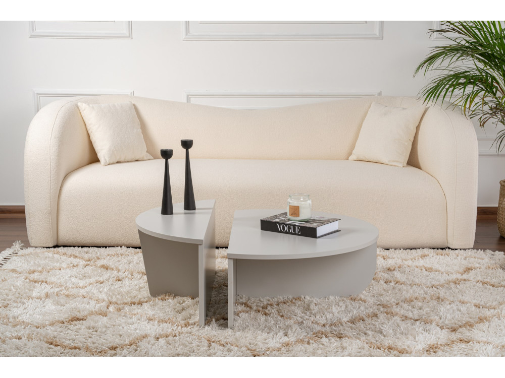 Orion" wooden coffee table 90 x 60 x 30 cm - Grey