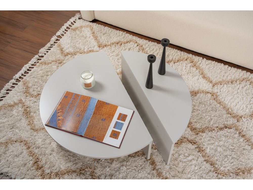 Orion" wooden coffee table 90 x 60 x 30 cm - Grey
