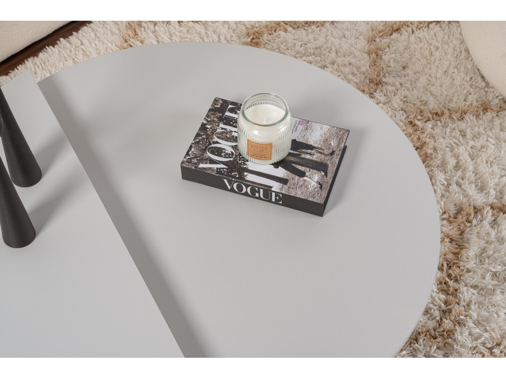 Orion" wooden coffee table 90 x 60 x 30 cm - Grey