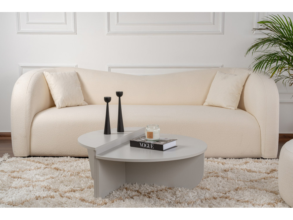 Orion" wooden coffee table 90 x 60 x 30 cm - Grey