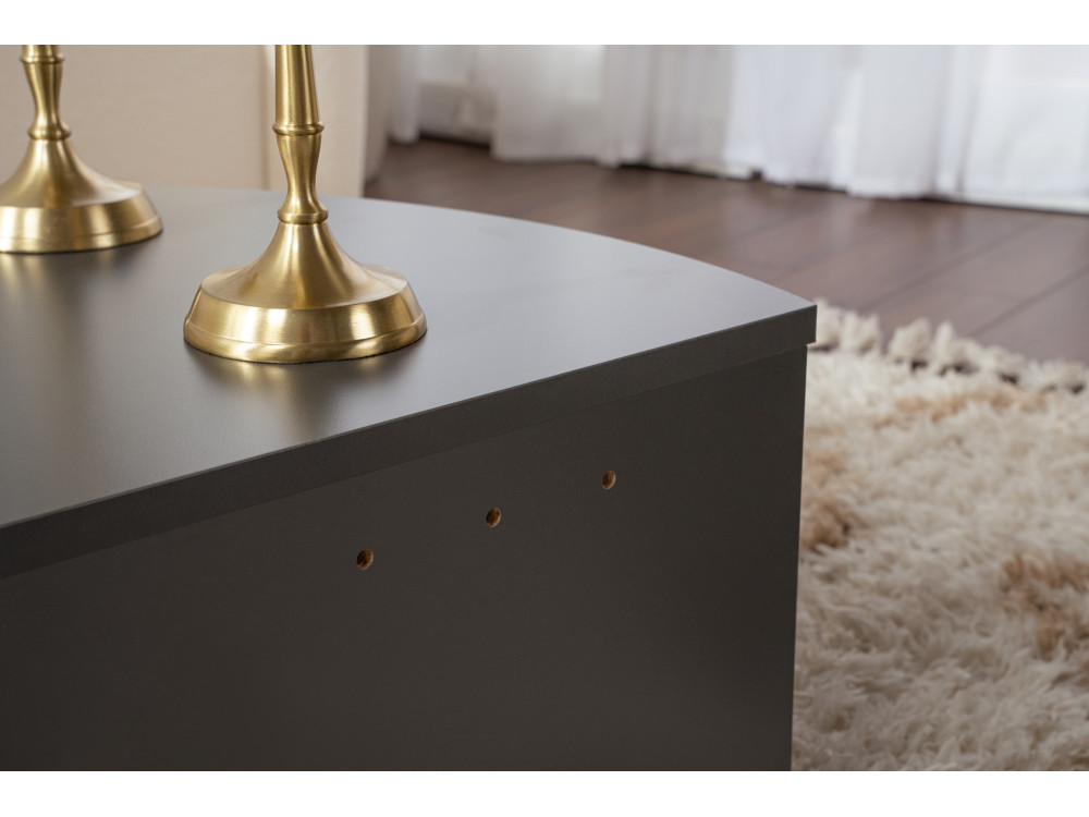 Orion" wooden coffee table 90 x 60 x 30 cm - Anthracite