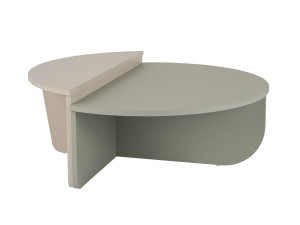 Orion" wooden coffee table 90 x 60 x 30 cm - Ash green