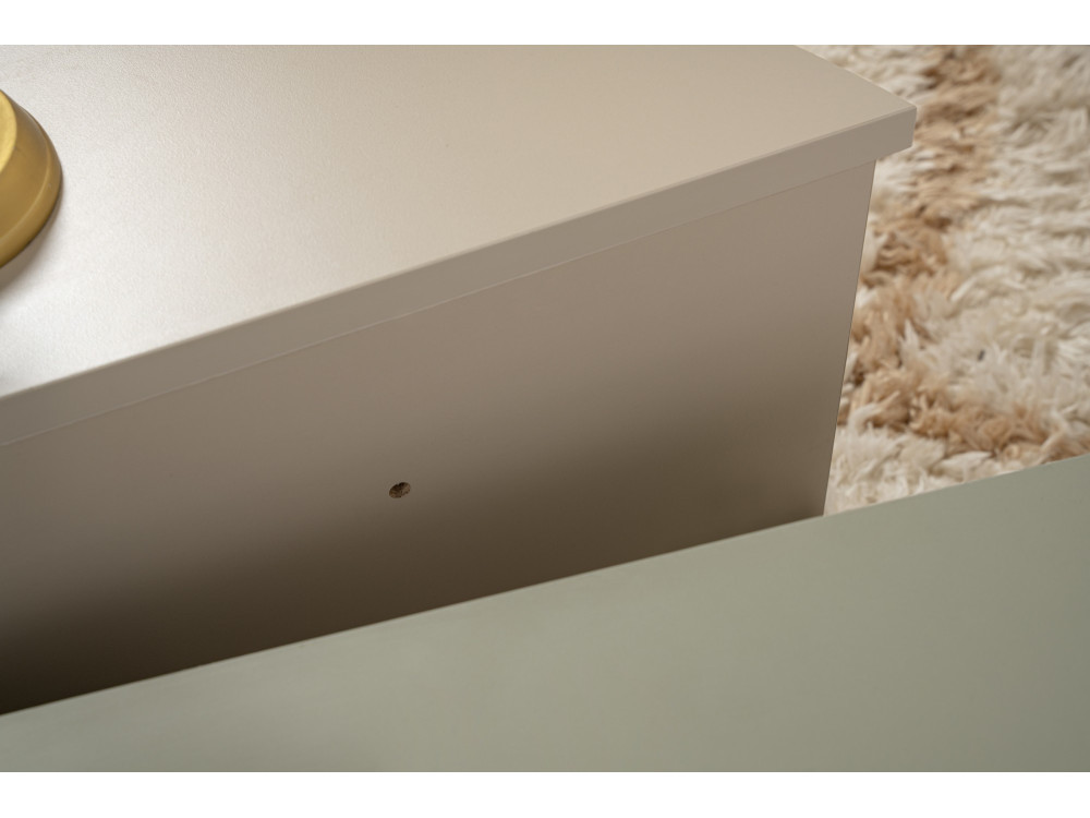 Orion" wooden coffee table 90 x 60 x 30 cm - Ash green