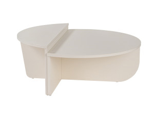 Orion" wooden coffee table 90 x 60 x 30 cm - Wood white