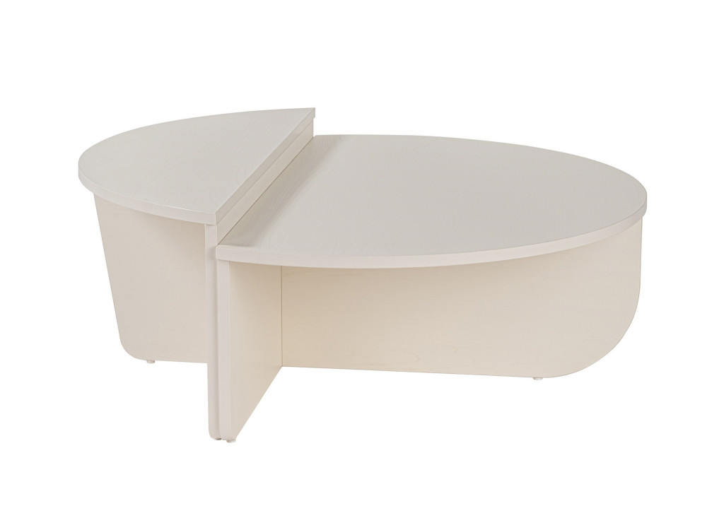 Orion" wooden coffee table 90 x 60 x 30 cm - Wood white