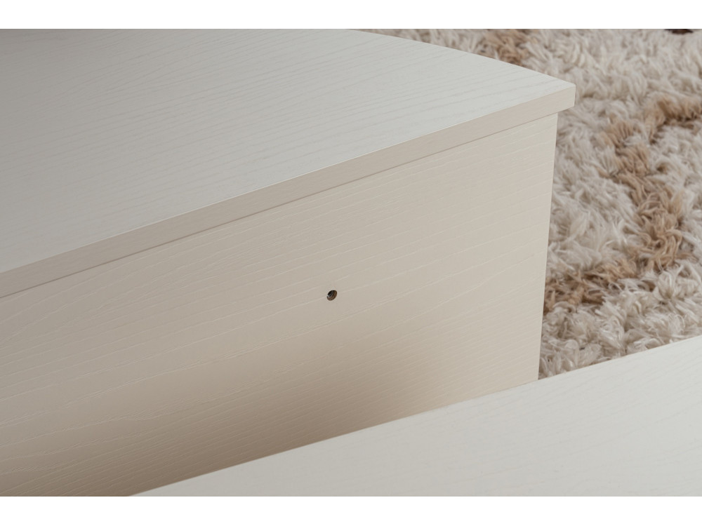 Orion" wooden coffee table 90 x 60 x 30 cm - Wood white