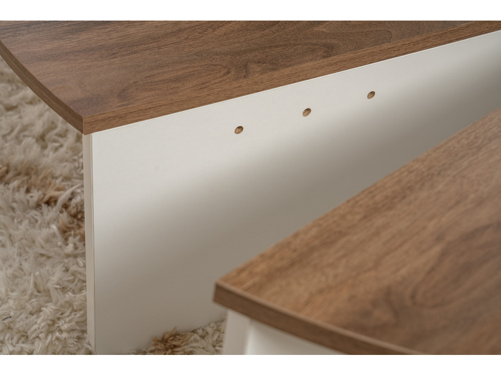 Orion" wooden coffee table 90 x 60 x 30 cm - Walnut