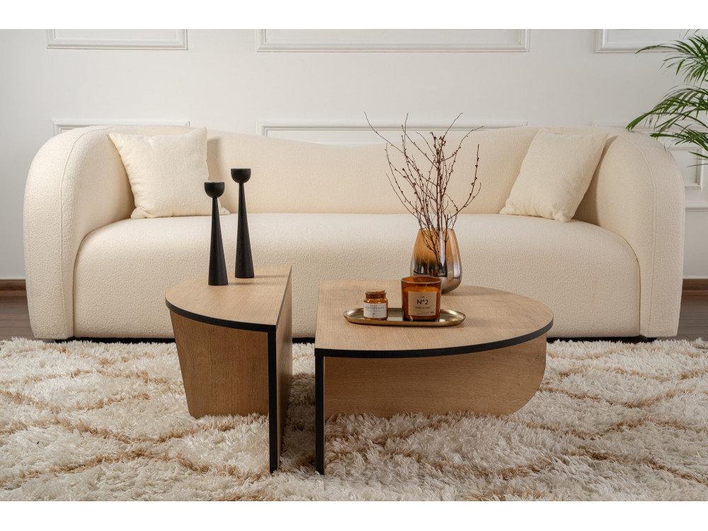 Orion" wooden coffee table 90 x 60 x 30 cm - Honey oak