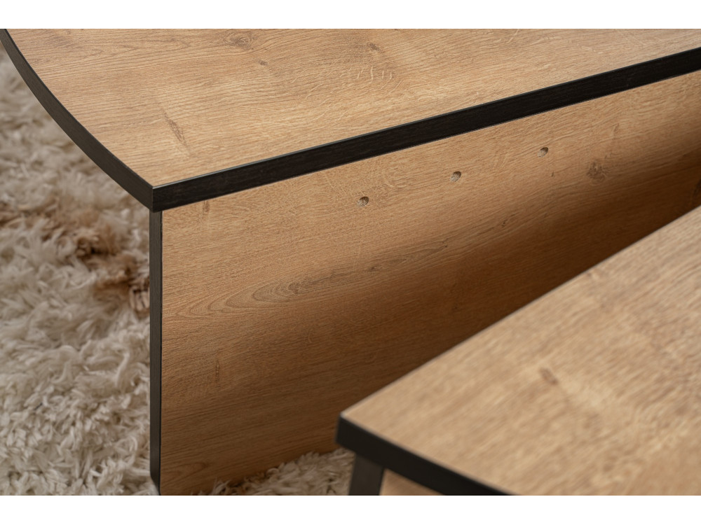 Orion" wooden coffee table 90 x 60 x 30 cm - Honey oak