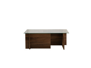 Vetrino" wooden coffee table - 105 x 65 x 40 cm - Walnut