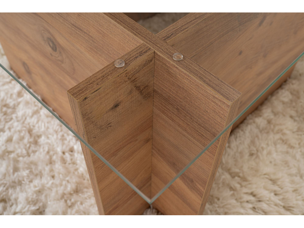 Vetrino" wooden coffee table - 105 x 65 x 40 cm - Atlantic pine