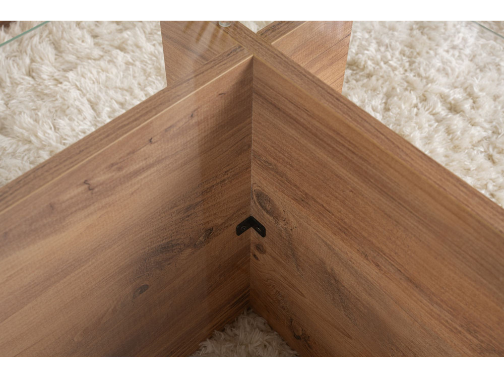 Vetrino" wooden coffee table - 105 x 65 x 40 cm - Atlantic pine