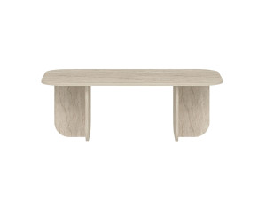 Becaj" wooden coffee table - 120 x 60 x 41 cm - Travertine