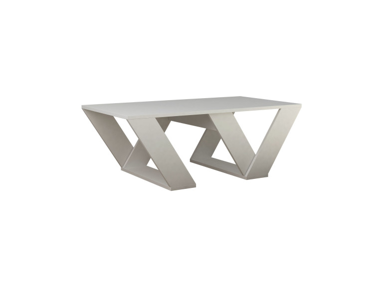 Pipra" wooden coffee table - 110 x 60 x 40 cm - White