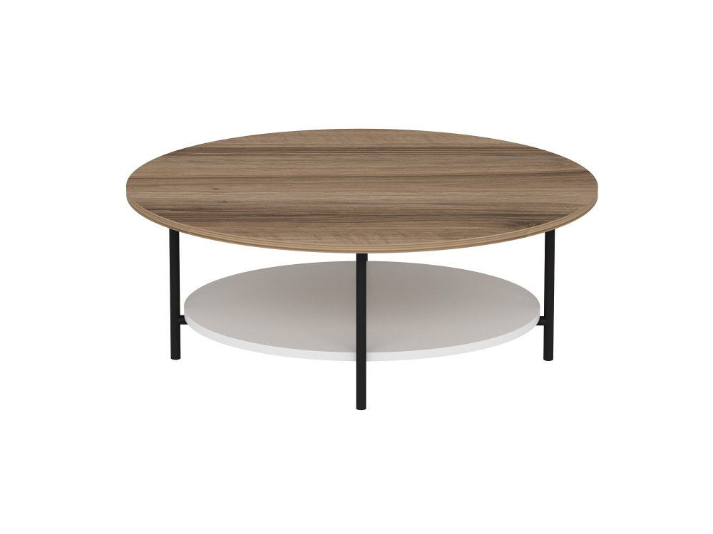 Elis" wooden coffee table - 90 x 60 x 36 cm - WhiteOak