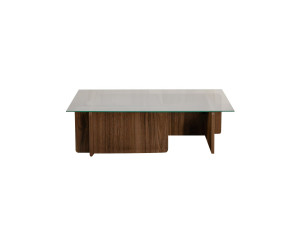 Flavio" wooden coffee table - 105 x 65 x 30 cm - Walnut