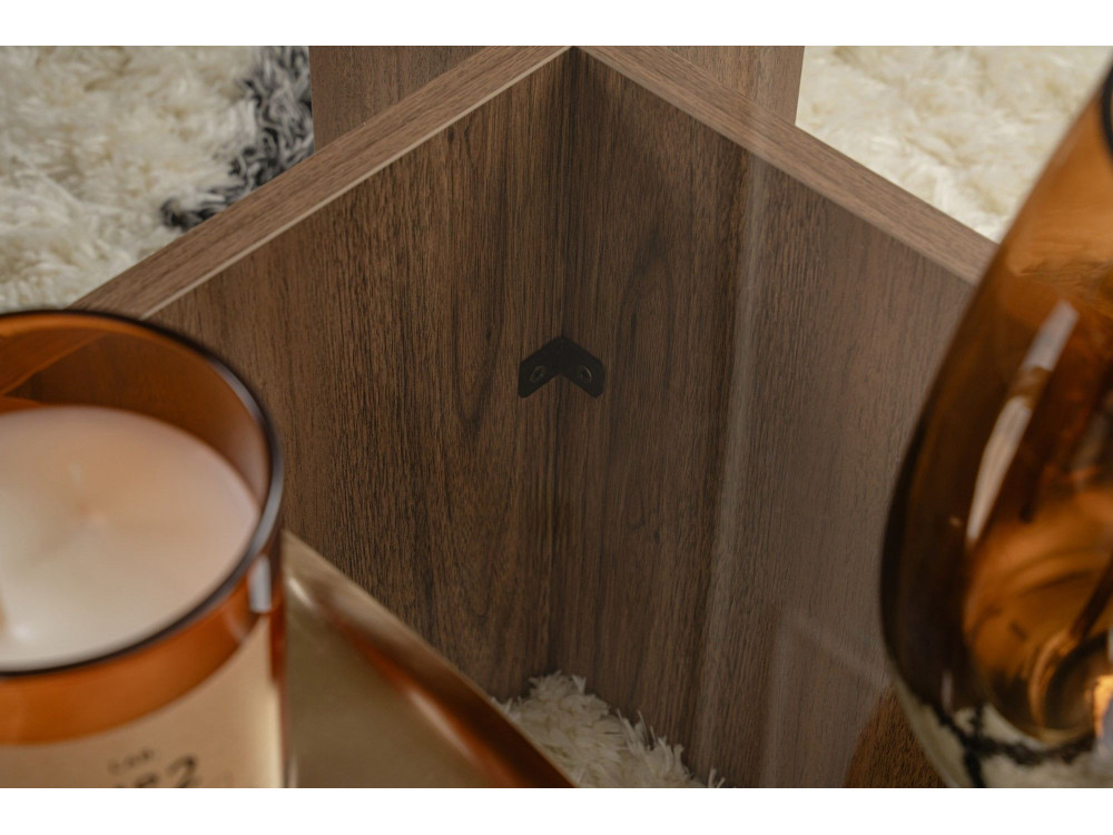 Flavio" wooden coffee table - 105 x 65 x 30 cm - Walnut