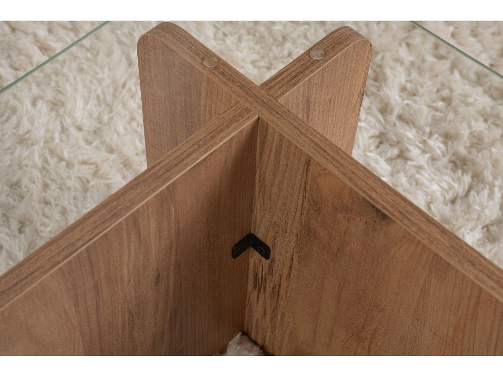 Flavio" wooden coffee table - 105 x 65 x 30 cm - Atlantic pine
