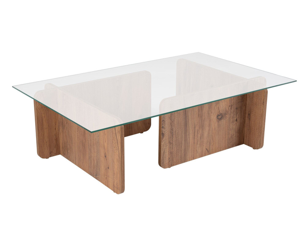 Flavio" wooden coffee table - 105 x 65 x 30 cm - Atlantic pine