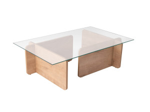 Flavio" wooden coffee table - 105 x 65 x 30 cm - Oak