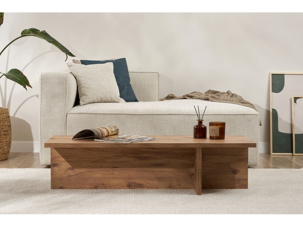 Harbor" wooden coffee table - 120 x 45 x 30 cm - Atlantic pine