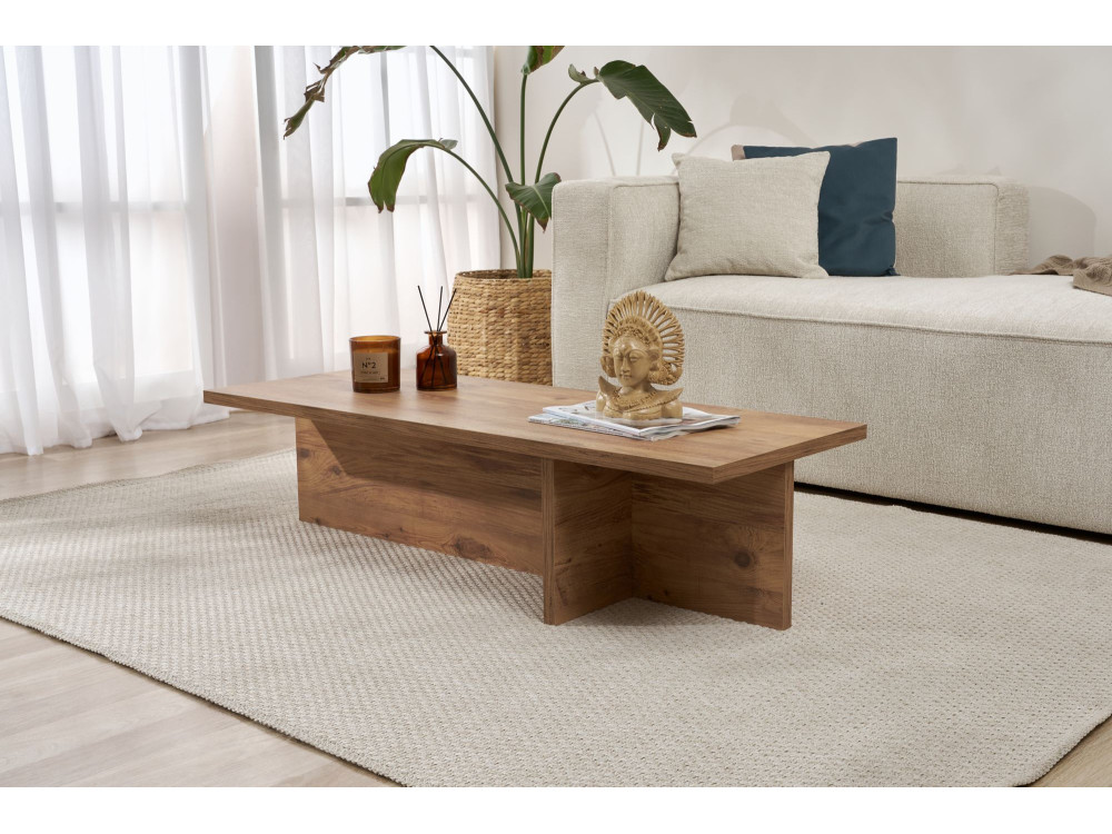 Harbor" wooden coffee table - 120 x 45 x 30 cm - Atlantic pine