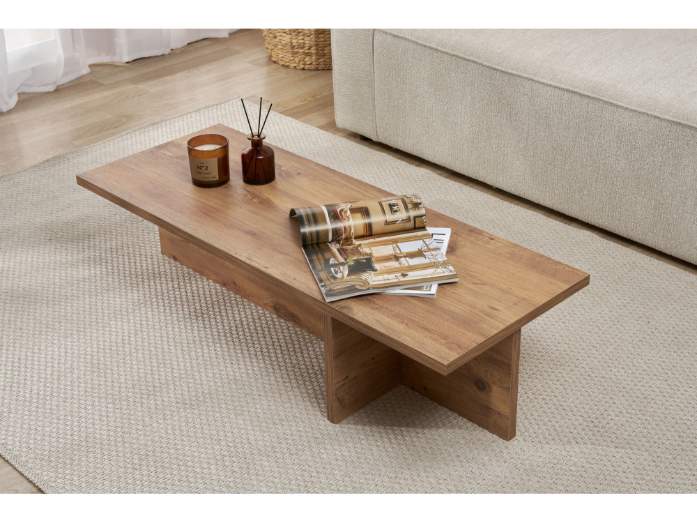 Harbor" wooden coffee table - 120 x 45 x 30 cm - Atlantic pine