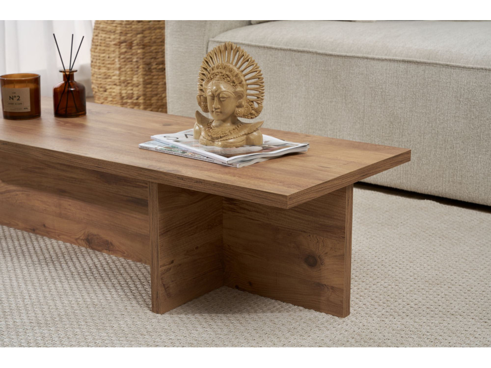 Harbor" wooden coffee table - 120 x 45 x 30 cm - Atlantic pine