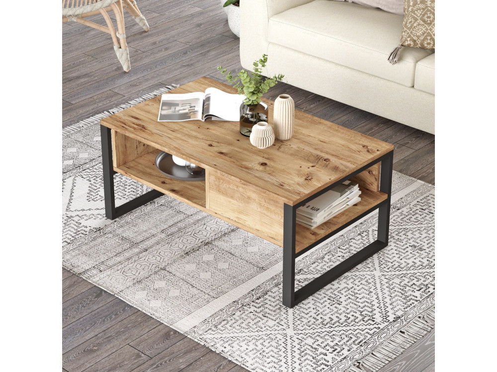 ML34" wooden coffee table - 100 x 59 x 44 cm - Atlantic pine