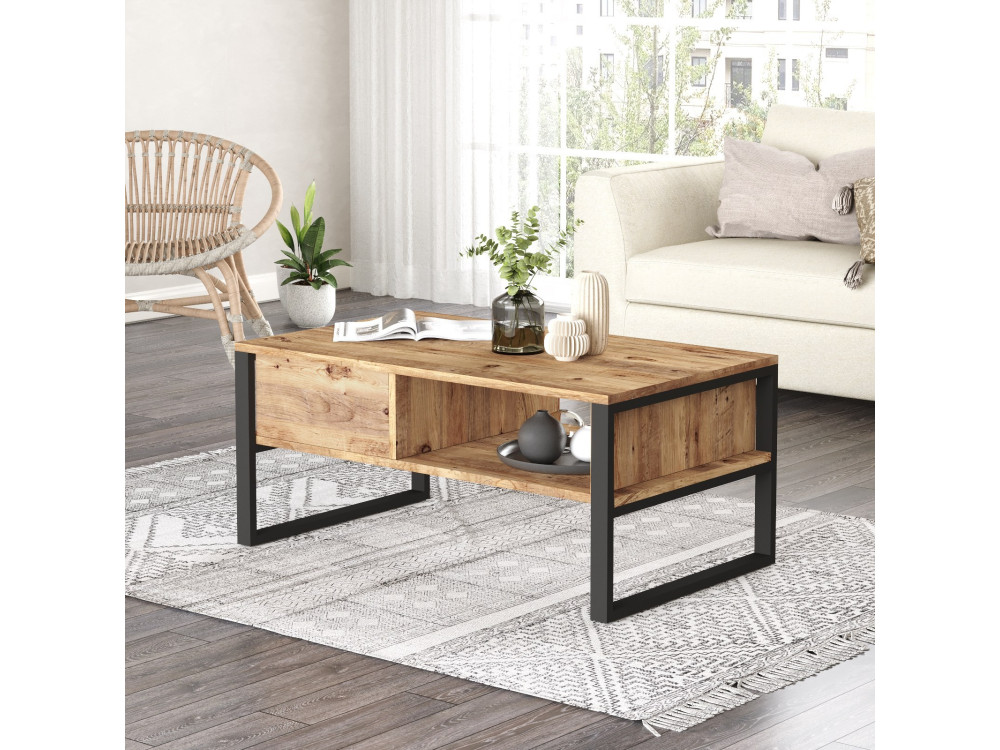 ML34" wooden coffee table - 100 x 59 x 44 cm - Atlantic pine