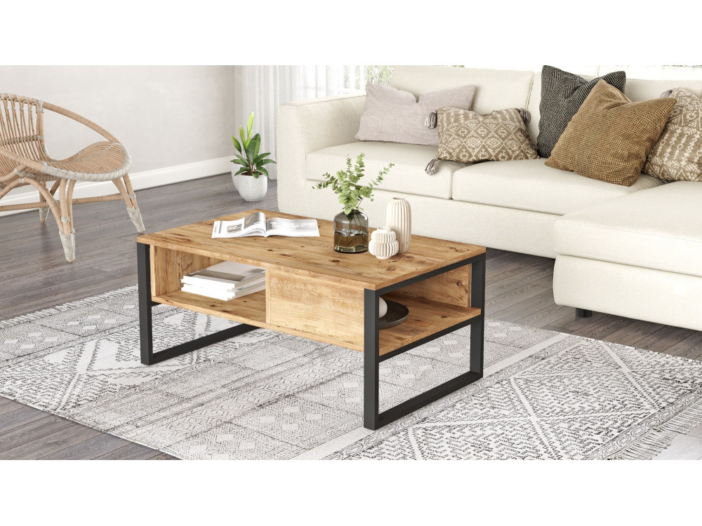 ML34" wooden coffee table - 100 x 59 x 44 cm - Atlantic pine