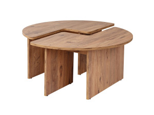 Moira" wooden coffee table 90 x 90 x 41 cm - Atlantic pine