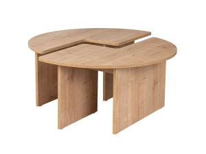 Moira" wooden coffee table 90 x 90 x 41 cm - Oak