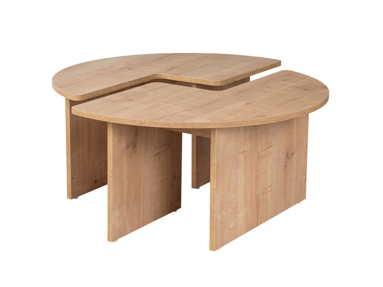Moira" wooden coffee table 90 x 90 x 41 cm - Oak