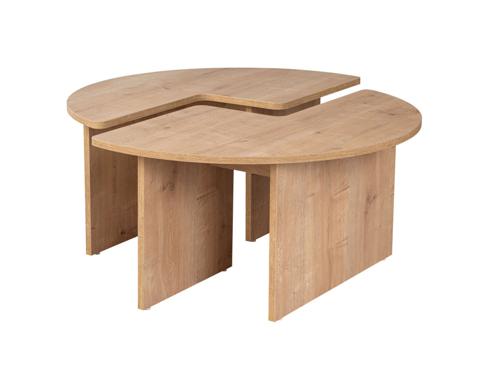 Moira" wooden coffee table 90 x 90 x 41 cm - Oak