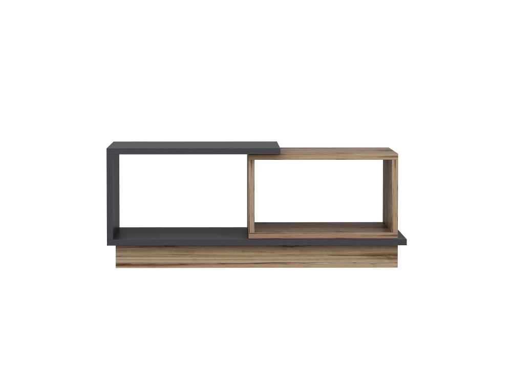 Consept" wooden coffee table - 90 x 45 x 36 cm - Anthracite grey